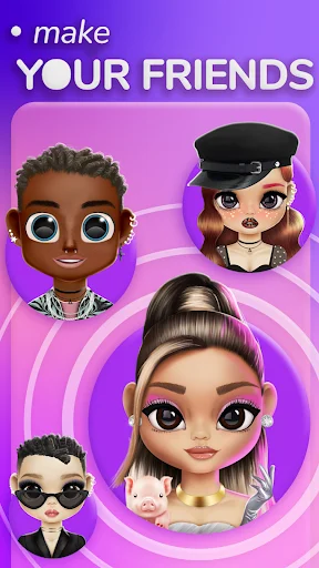 Make your friends feature in Dollicon displaying collection of diverse customizable avatar dolls