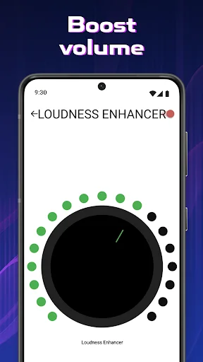 Boost volume feature with loudness enhancer dial control for amplifying sound through bluetooth hearing device