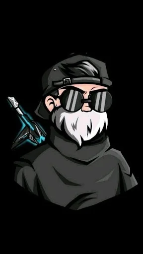 Tactical gaming avatar with beard and tactical gear holding weapon - military style profile picture maker