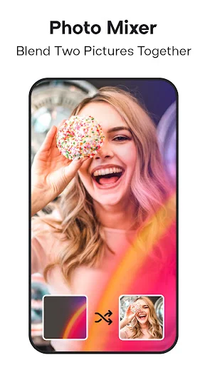 AI Photo Enhancer showing before and after HD quality improvement with split-screen comparison slider